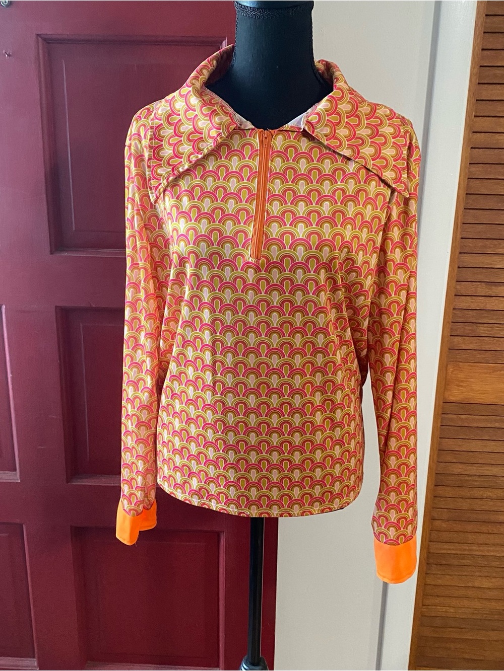 Women's Retro 70’s Long Sleeve shirt Halloween costume